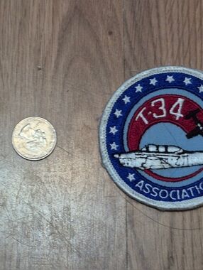 T-34 Association Embroidered Patch in Red, Blue, White